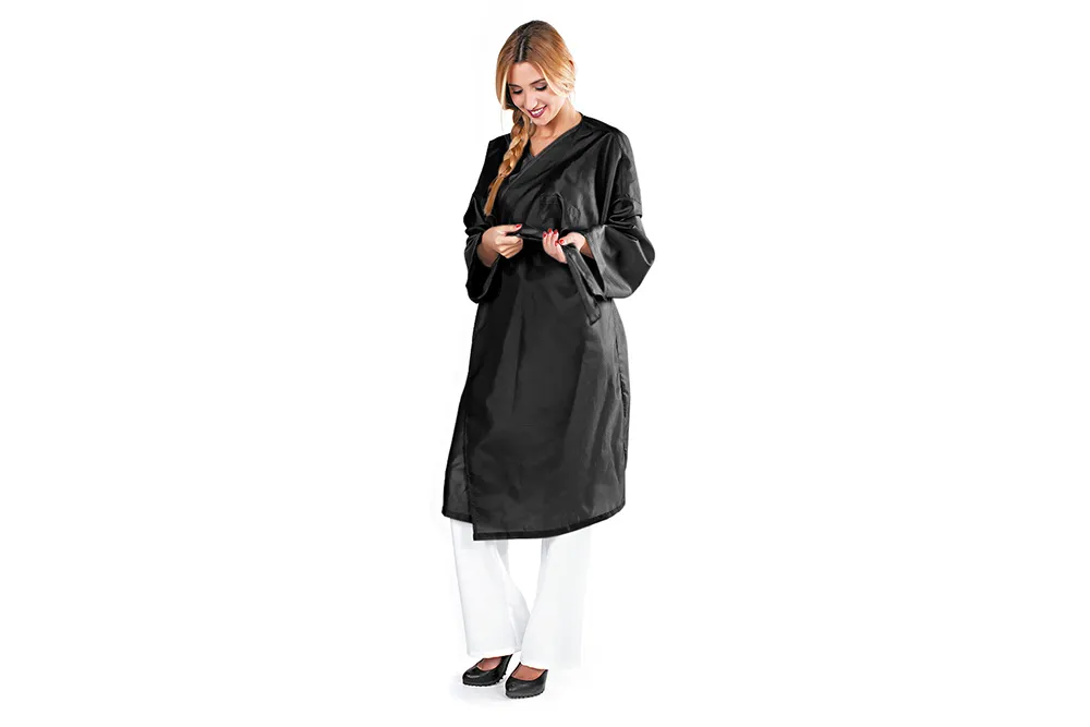 Kimono de cliente de salón Rickiparodi Negro