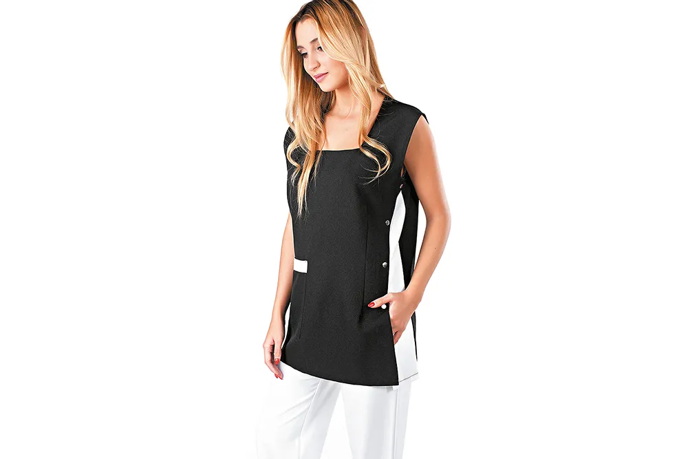 Túnica de salón Rickiparodi Stella Negra Talla S