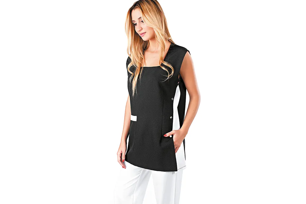 Túnica de salón Rickiparodi Stella Negra Talla M