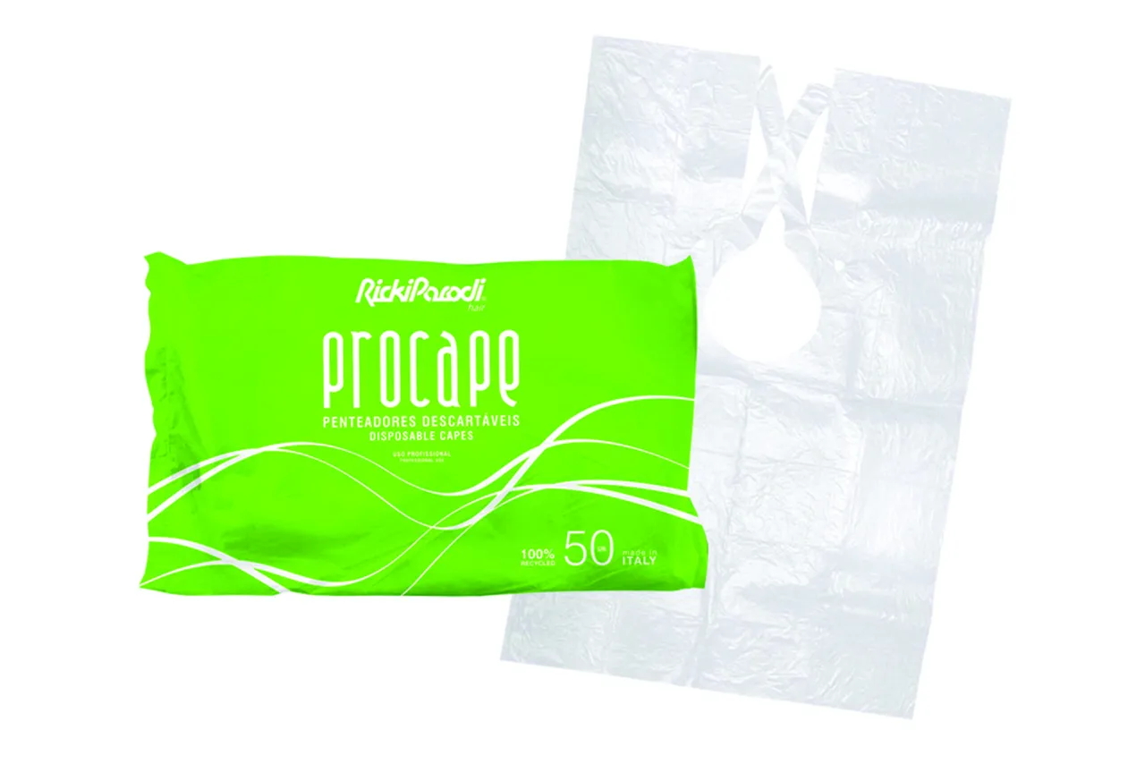 Capa de corte desechable RickiParodi Procape Blanca 50 unidades