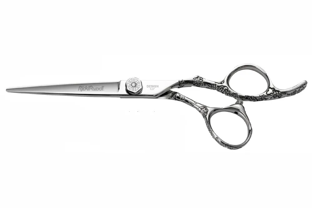 Tijeras de corte de pelo Rickiparodi Design Acero inoxidable 5.5"