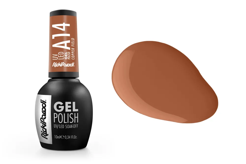 Esmalte en gel UV RickiParodi Campo de Cobre A14 10.5 ml