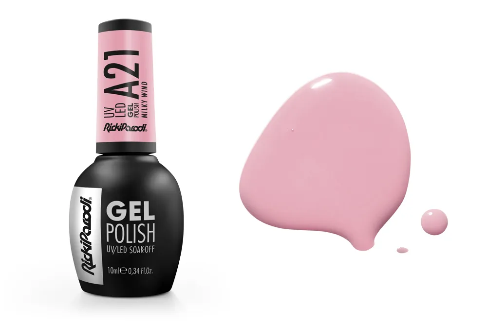 Esmalte en gel UV RickiParodi Viento Lechoso A21 10.5 ml