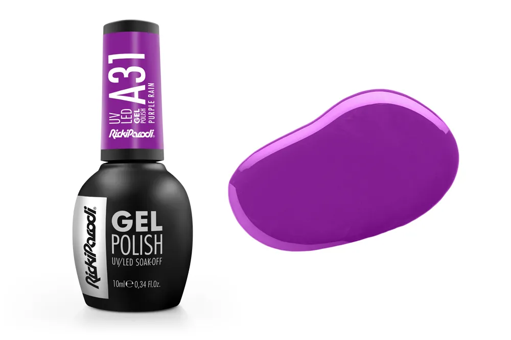 Esmalte en gel UV RickiParodi Lluvia Púrpura A31 10.5 ml