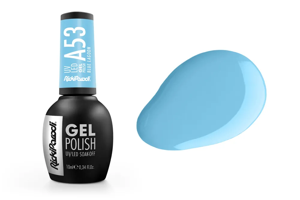Esmalte en gel UV RickiParodi Laguna Azul A53 10 ml