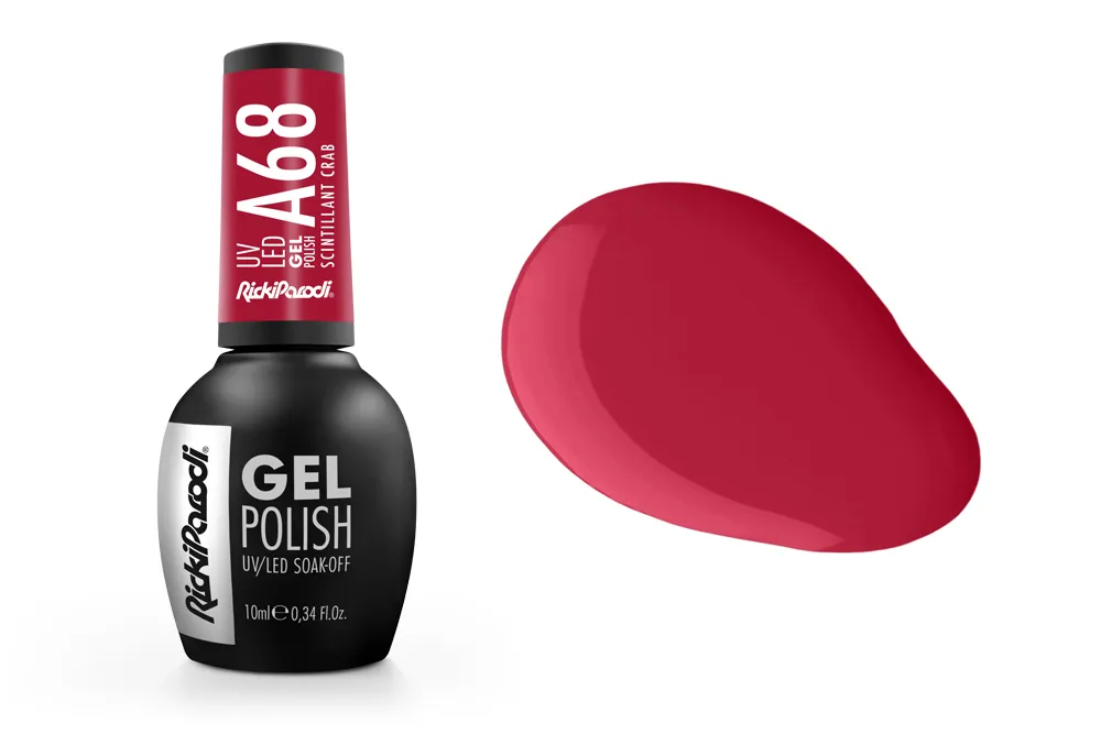 Esmalte en gel UV RickiParodi Cangrejo Centelleante A68 10 ml