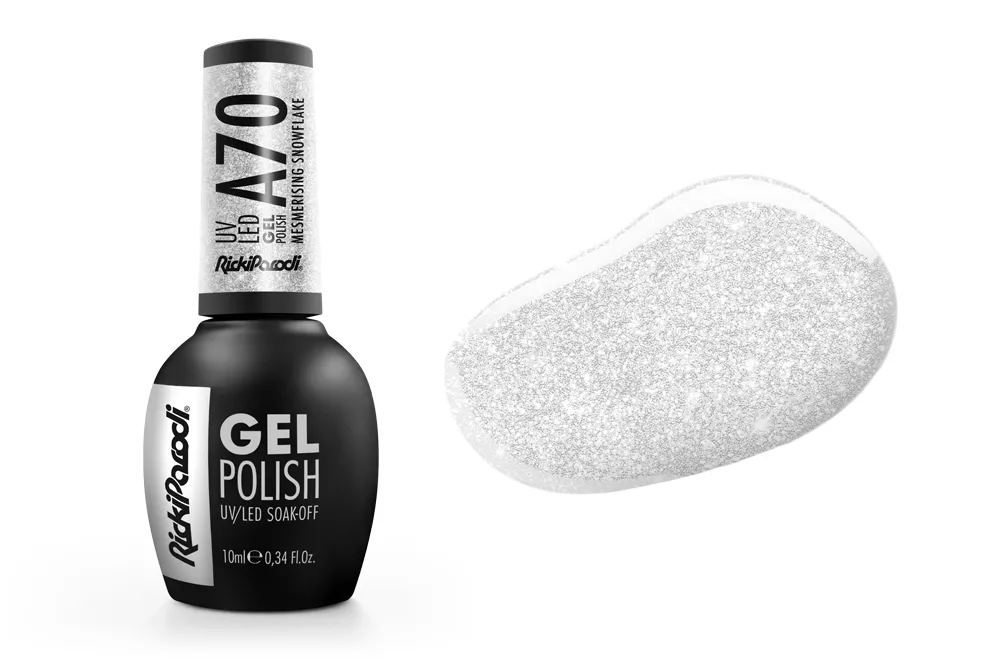 Esmalte en gel UV RickiParodi Copo de Nieve Hipnotizante A70 10 ml