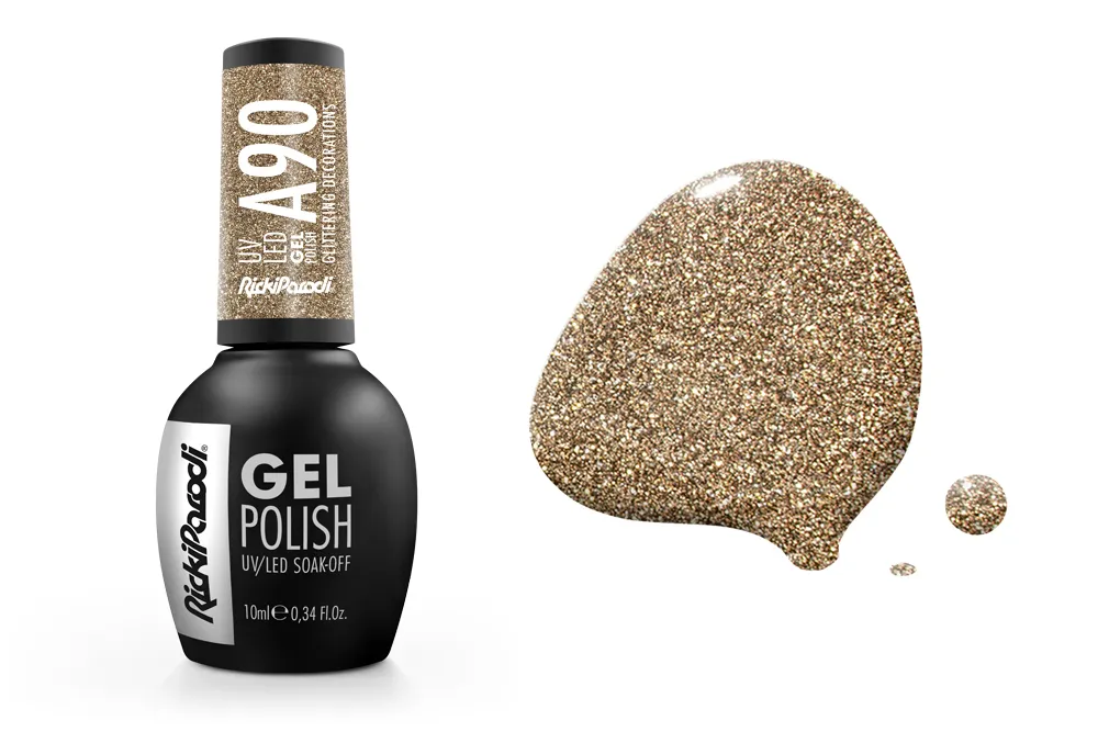 Esmalte en gel UV RickiParodi Decoraciones Brillantes A90 10 ml