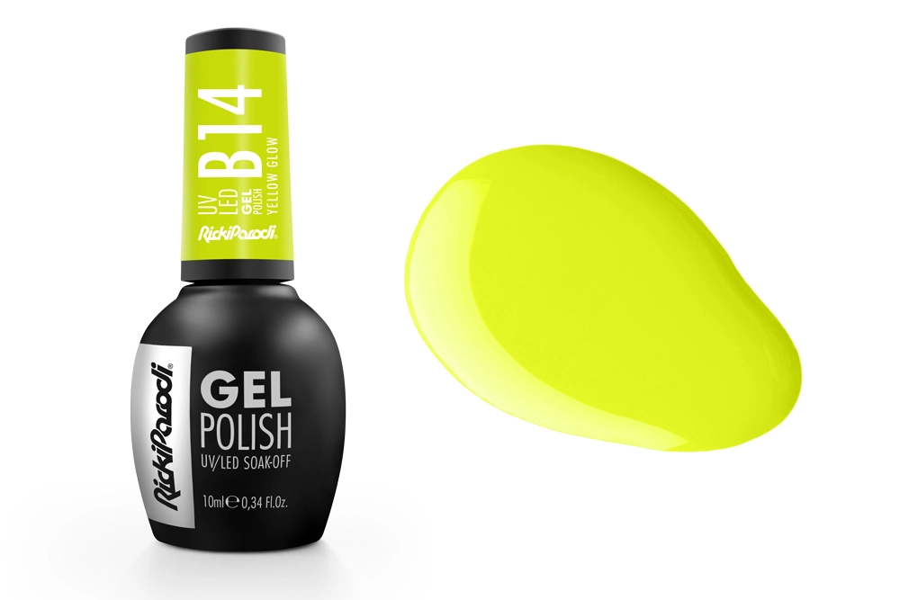 Esmalte en gel UV RickiParodi Brillo Amarillo B14 10.5 ml