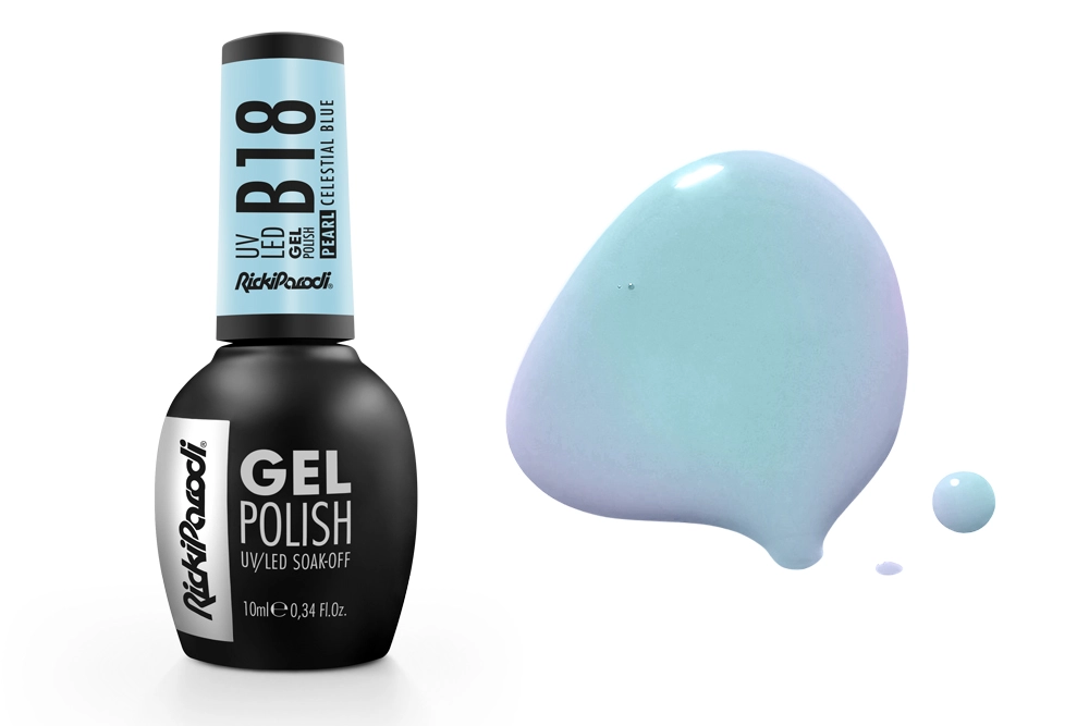 Esmalte en gel UV RickiParodi Azul Celestial B18 10.5 ml
